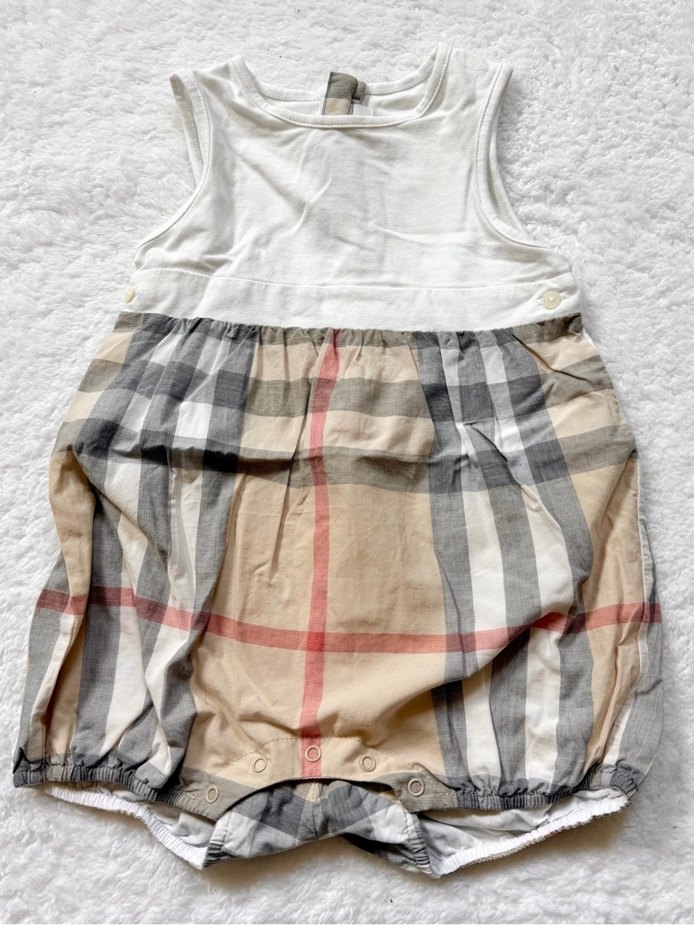 Burberry Baby Rompers Nova Check 9m Unisex Boys Girls One Piece